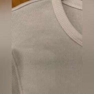 NWT Everlane The Pima Micro-Rib Crew Tee